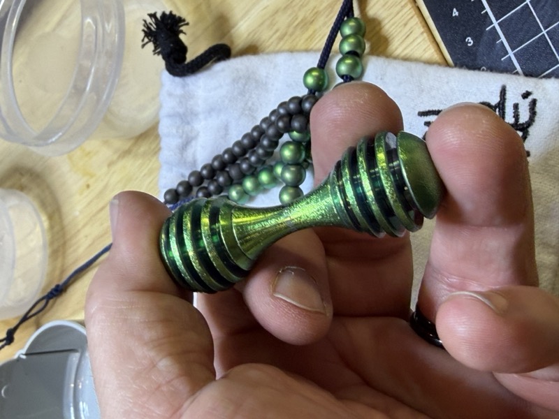 Sparkle Green Modular Honeydipper Knucklebone